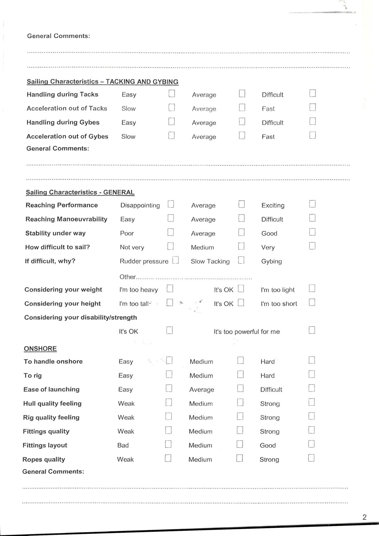 IFDS Evaluation Form #2