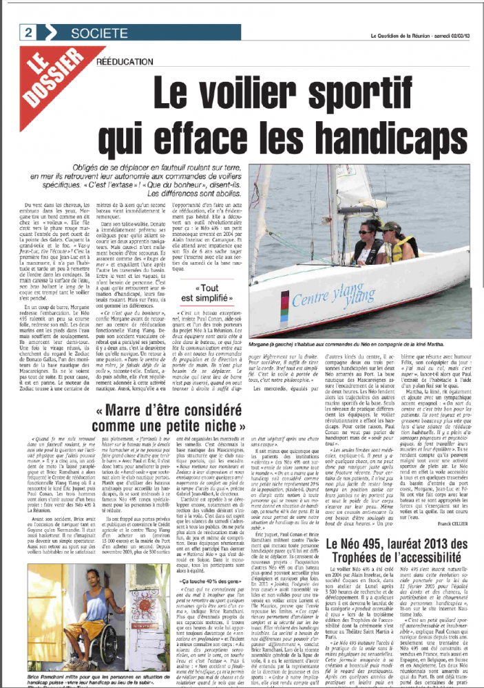 2013 0302 Quotidien-Handi-Voile